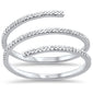 .13ct 14kt White Gold Diamond Wraparound Trendy Ring Size 6.5