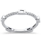 .26ct 14kt White Gold Diamond Stackable Ring Size 7
