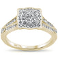 <span>DIAMOND CLOSEOUT! </span>.32ct 14k Yellow Gold Square Diamond Engagement Ring Size 6.5