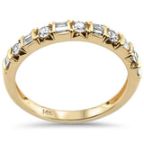 <span>¡REMATE DE DIAMANTES! </span>Anillo de compromiso y boda de diamante de oro amarillo de 14k de .33 ct, talla 6.5