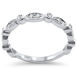 <span>DIAMOND CLOSEOUT! </span>.26ct 14k White Gold Diamond Stackable Wedding Anniversary Band Ring