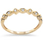 .10ct 14k Yellow Gold Diamond Stackable Wedding Band Ring Size 6.5