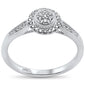 .15ct 14k White Gold Diamond Round Diamond Engagement Promise Ring Size 6.5