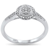 <span>DIAMOND CLOSEOUT! </span>.15ct 14k White Gold Diamond Round Diamond Engagement Promise Ring Size 6.5