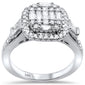 <span style="color:purple">SPECIAL!</span> .98ct 14k White Gold Diamond Square Shape Engagement Ring Size 6.5