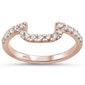 .32ct 14K Rose Gold Diamond Accent Wedding Band Size 6.5