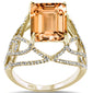 <span>GEMSTONE CLOSEOUT! </span> 5.87ct F SI 14K Yellow Gold Citrine & Diamond Ladies Ring Size 6.5