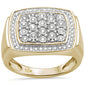 <span>DIAMOND  CLOSEOUT! </span>.62ct 10K Yellow Gold Diamond Men's Ring Band Size 10