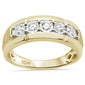 <span>DIAMOND  CLOSEOUT! </span> .39ct 10K Yellow Gold Diamond Men's Ring Band Size 10
