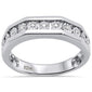 <span>DIAMOND  CLOSEOUT! </span>  .13ct 10K White Gold Diamond Men's Ring Band Size 10