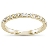 .33ct 14KT Yellow Gold Trendy Diamond Band Ring Size 6.5