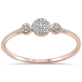 .06ct G SI 14K Rose Gold Diamond Ring Size 6.5