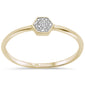 .03ct G SI 14K Yellow Gold Ladies Trendy Diamond Ring Size 6.5
