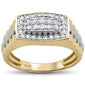 <span>DIAMOND  CLOSEOUT! </span> .50ct F SI 10kt Yellow Gold Diamond Men's Band Ring Size 10
