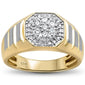 <span>DIAMOND  CLOSEOUT! </span> .50ct F SI 10kt Yellow Gold Diamond Men's Band Ring