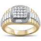 <span>DIAMOND  CLOSEOUT! </span> .50ct F SI 10kt Yellow Gold Diamond Men's Band Ring