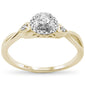 .17ct 10K Yellow Gold Round Diamond Engagement Ring Size 6.5