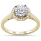 .21ct 10K Yellow Gold Round Diamond Engagement Ring Size 6.5