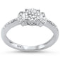 .18ct 10K White Gold Diamond Round Engagement Ring Size 6.5