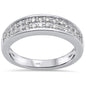 <span style="color:purple">SPECIAL!</span> .50ct 10K White Gold Diamond Ladies Wedding Fashion Band Ring Size 6.5