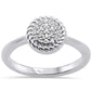 .12ct 10K White Gold Round Diamond Round Engagement Ring Size 6.5