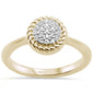 .12ct 10K Yellow Gold Round Diamond Engagement Ring Size 6.5