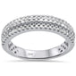 <span style="color:purple">SPECIAL!</span> .50ct 10K White Gold Diamond Ladies Band Ring Band Size 6.5