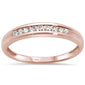 .10ct 10K Rose Gold Diamond Ladies Wedding Band Ring Size 6.5