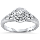 <span>DIAMOND CLOSEOUT! </span>.20ct G SI 10K White Gold Diamond Engagement Ring Size 6.5