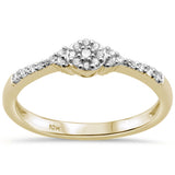 .16ct G SI 10K Yellow Gold Diamond Solitaire Engagement Ring Size 6.5