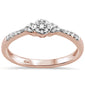 .15ct G SI 10K Rose Gold Diamond Solitaire Engagement Ring Size 6.5