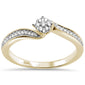 .16ct G SI 10K Yellow Gold Diamond Solitaire Engagement Ring Size 6.5