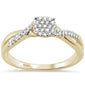 .15ct G SI 10K Yellow Gold Diamond Solitaire Engagement Ring Size 6.5