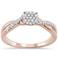 .15ct G SI 10K Rose Gold Diamond Solitaire Engagement Ring Size 6.5