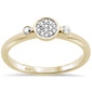 .10ct G SI 10K Yellow Gold Diamond Solitaire Engagement Ring Size 6.5