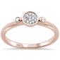 .10ct G SI 10K Rose Gold Diamond Solitaire Engagement Ring Size 6.5