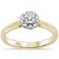 .15ct G SI 10K Yellow Gold Round Diamond Engagement Promise Ring Size 6.5