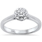 .15ct G SI 10K White Gold Round Diamond Engagement Promise Ring Size 6.5