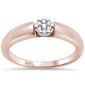 .10ct G SI 10K Rose Gold Round Diamond Engagement Promise Ring Size 6.5
