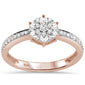 .20ct G SI 10K Rose Gold Round Diamond Engagement Promise Ring Size 6.5