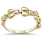 .22ct F SI 14K Yellow Gold Round Diamond Trendy Fine Band Ring Size 6.5