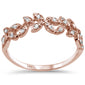 .23ct F SI 14K Rose Gold Fashion Diamond Trendy Band Ring Size 6.5
