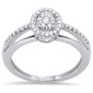 .25ct F SI 10K White Gold Diamond Engagement Ring Size 6.5