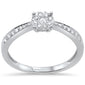 .20ct F SI 10K White Gold Round Diamond Engagement Ring Size 6.5