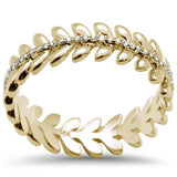 <span>DIAMOND CLOSEOUT! </span>.19ct G SI 14K Yellow Gold Diamond Trendy Band Ring Size 6.5