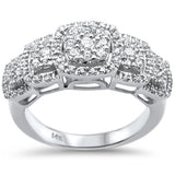 .76ct G SI 14K White Gold Diamond Engagement Ring Size 6.5