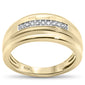 <span>DIAMOND  CLOSEOUT! </span>  .12ct G SI 10K Yellow Gold Men's Diamond Ring Size 10