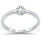 .16ct G SI 14K White Gold Diamond Solitaire Ring Size 6.5