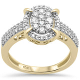 .50ct G SI 10K Yellow Gold Diamond Engagement Ring Size 6.5