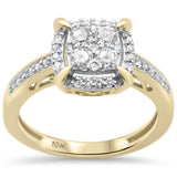<span>DIAMOND CLOSEOUT! </span>.49ct G SI 10K Yellow Gold Round Diamond Engagement Ring Size 6.5